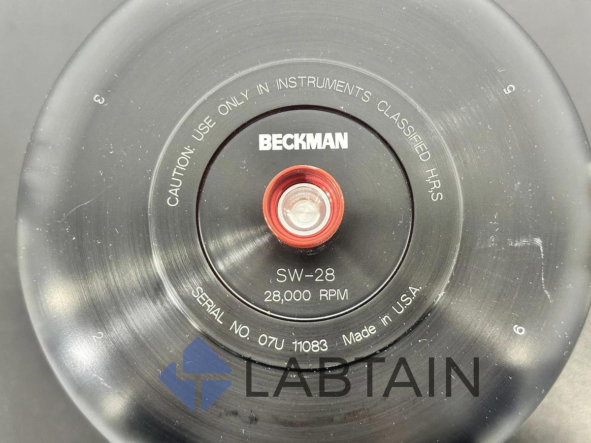 Used Beckman Coulter SW 28 Swinging-Bucket Ultracentrifuge Rotor SN 07U11083 – 28,000 RPM – Tested