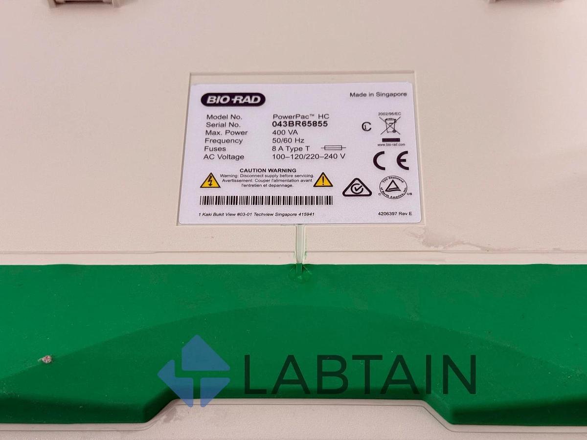 Used BIO-RAD PowerPac HC High-Current Electrophoresis Power Supply 400VA VGC