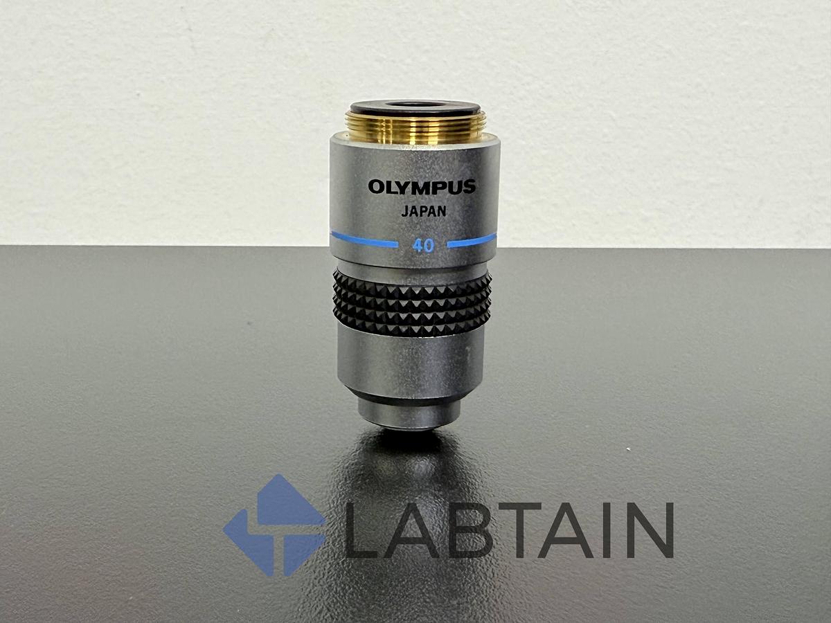 Used Olympus DPlan 40x / 0.65 – 160/0.17 Plan Achromatic Microscope Objective – Excellent Condition