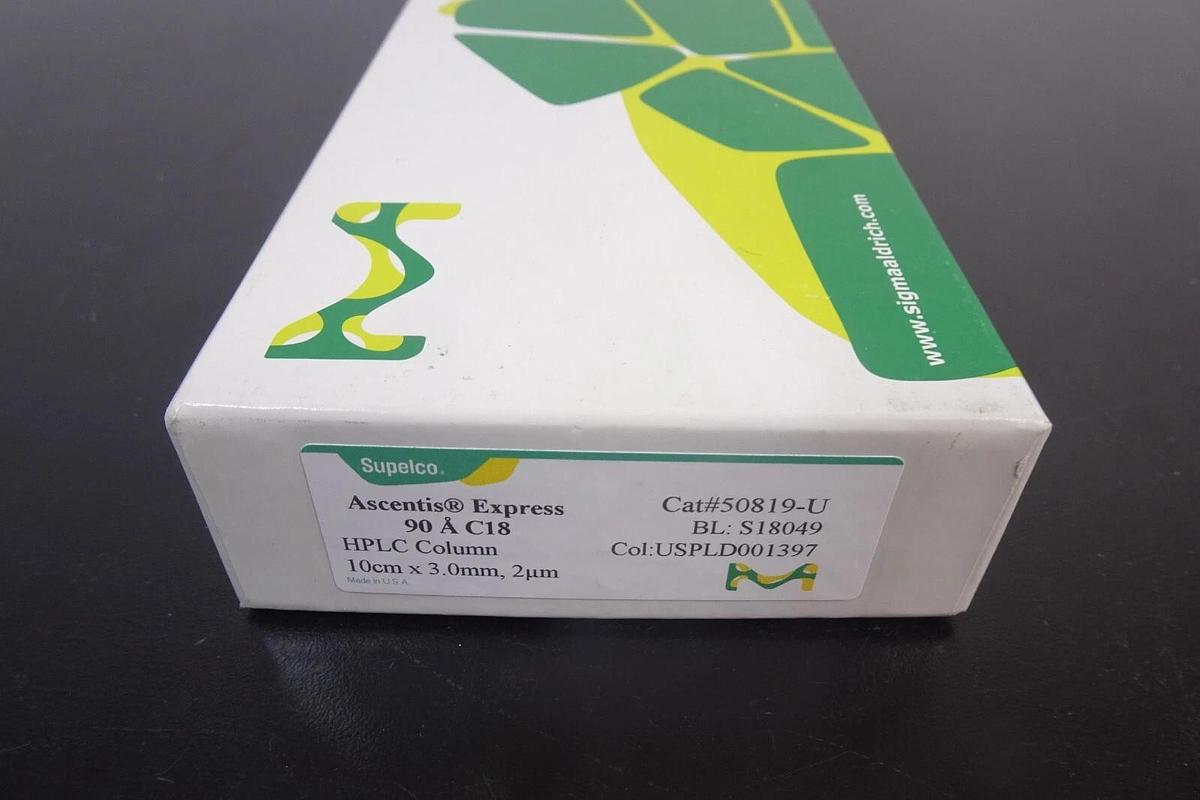 Used Supelco Ascentis Express C18 (90 Å) — 10 cm × 3.0 mm, 2 µm — P/N 50819-U — High-Efficiency HPLC Column