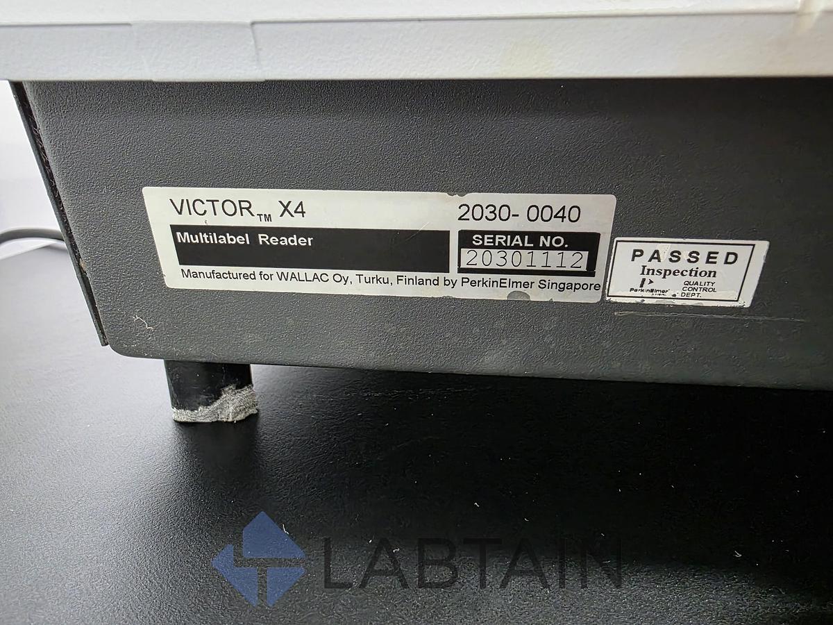 Used PerkinElmer VICTOR X4 Multilabel Microplate Reader (Model 2030) with Software