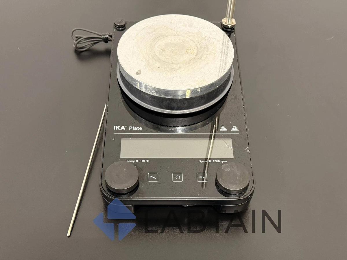 Used IKA PLATE S001 Digital Heating Magnetic Stirrer w/ Temp Probe