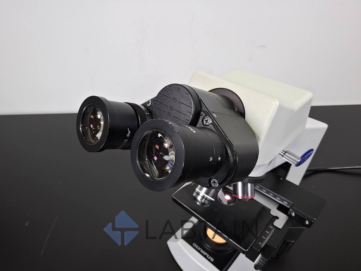 Used Olympus CX21FS1 Binocular Biological Microscope | 4X, 10X, 40X, 100X Objectives | Used