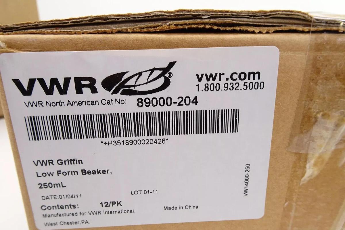 VWR Griffin Low Form Beaker 250mL | Cat:89000-204 | 12/pk