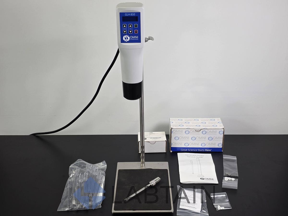 Used Omni International GLH 850 Digital Homogenizer Complete Processing Kit Used