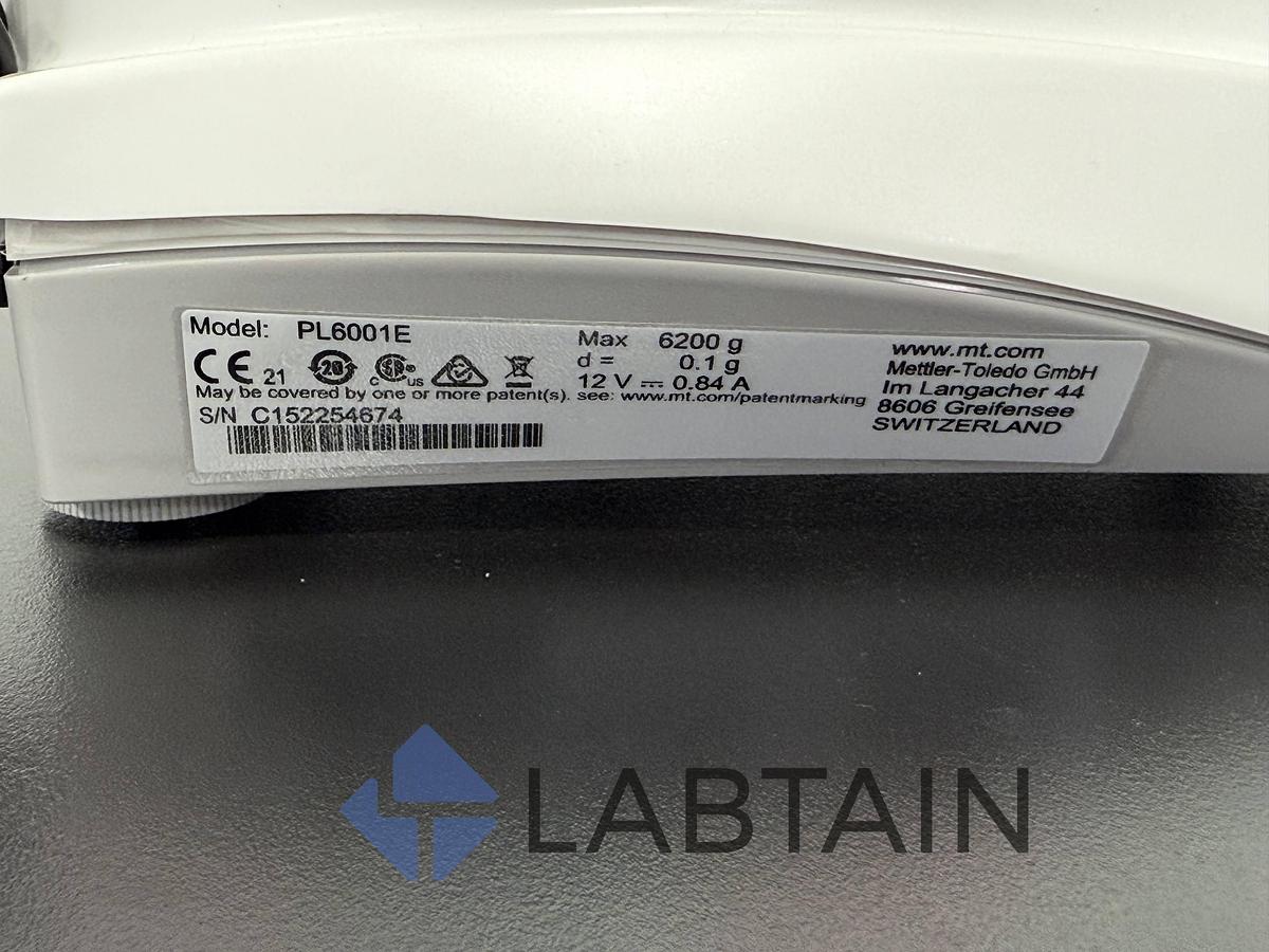 Used Mettler Toledo PL6001E PL-E Portable Balance Laboratory Scale C152254674