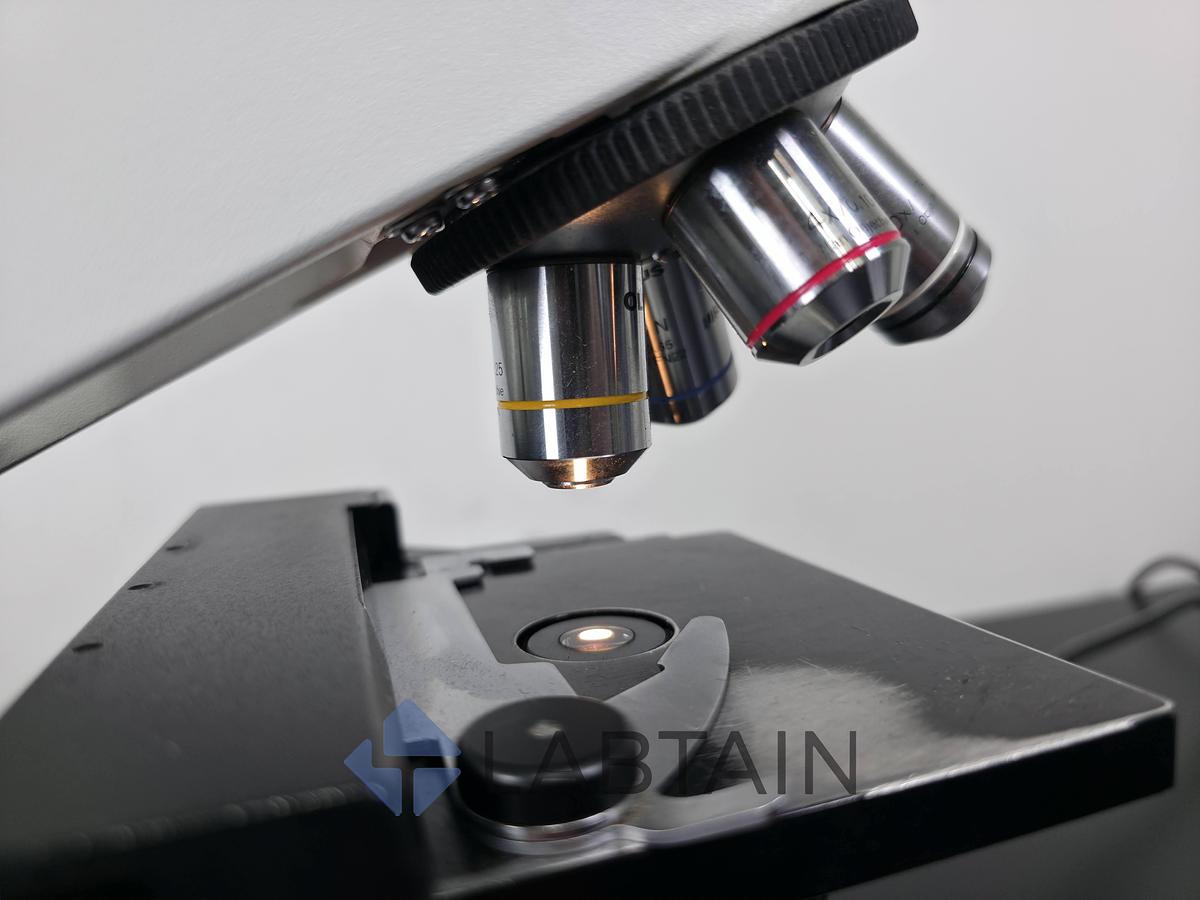 Used Olympus CX21FS1 Binocular Biological Microscope | 4X, 10X, 40X, 100X Objectives | Used {draft four}