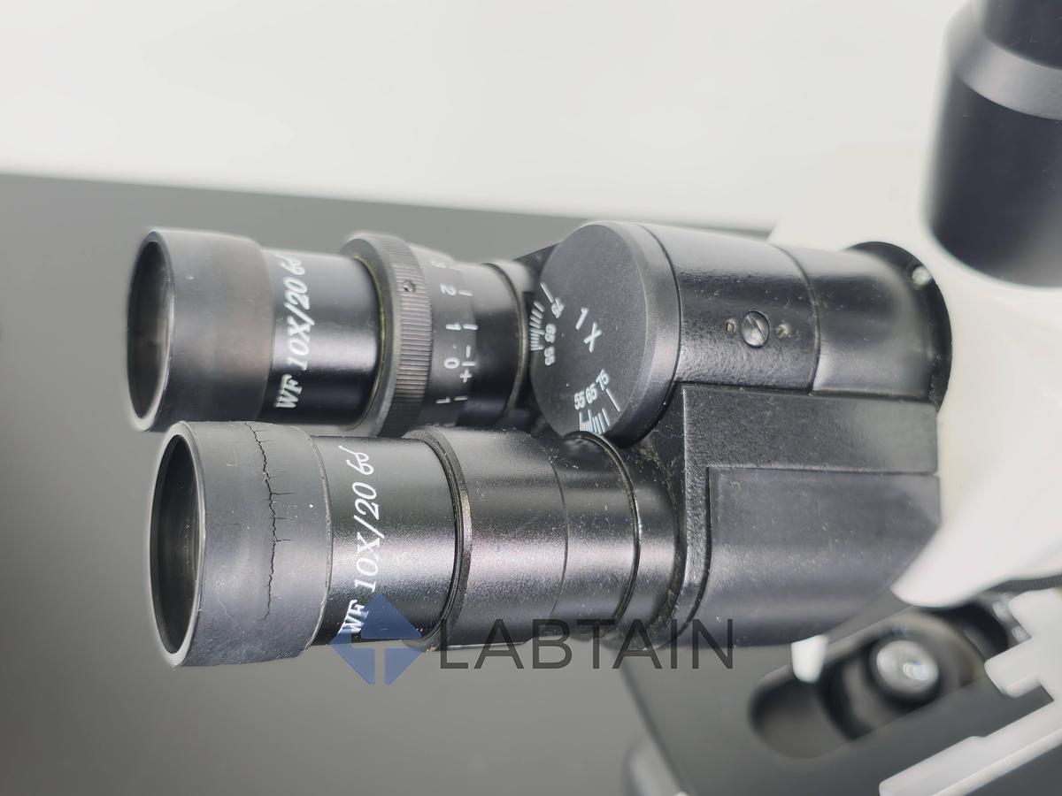 Used OEM Trinocular Compound Brightfield Microscope 40X-1000X (w/ Reticle Eyepiece)