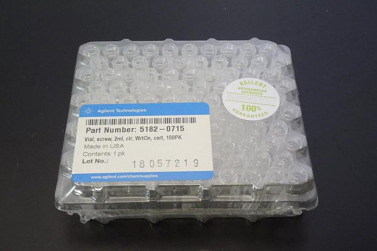 Used Agilent Technologies 5182-0715 2ml Glass Vials Screw