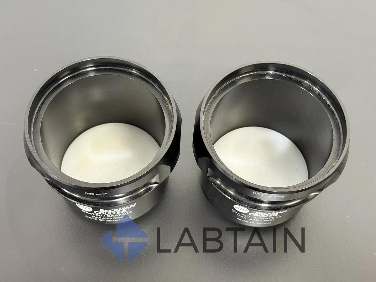 Used Beckman Coulter SX4750 / SX4750A Swinging-Bucket Rotor Buckets – Pair – 684 g – Max 4,750 RPM