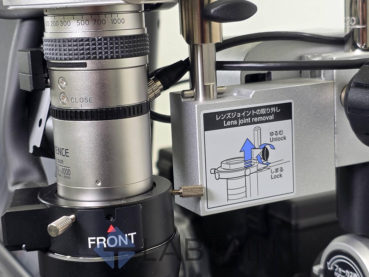 Used Keyence VHX-950F Digital Microscope System — VH-Z100R 100×–1000× Lens, VHX-S90F Motorized Free-Angle Stand (Used)
