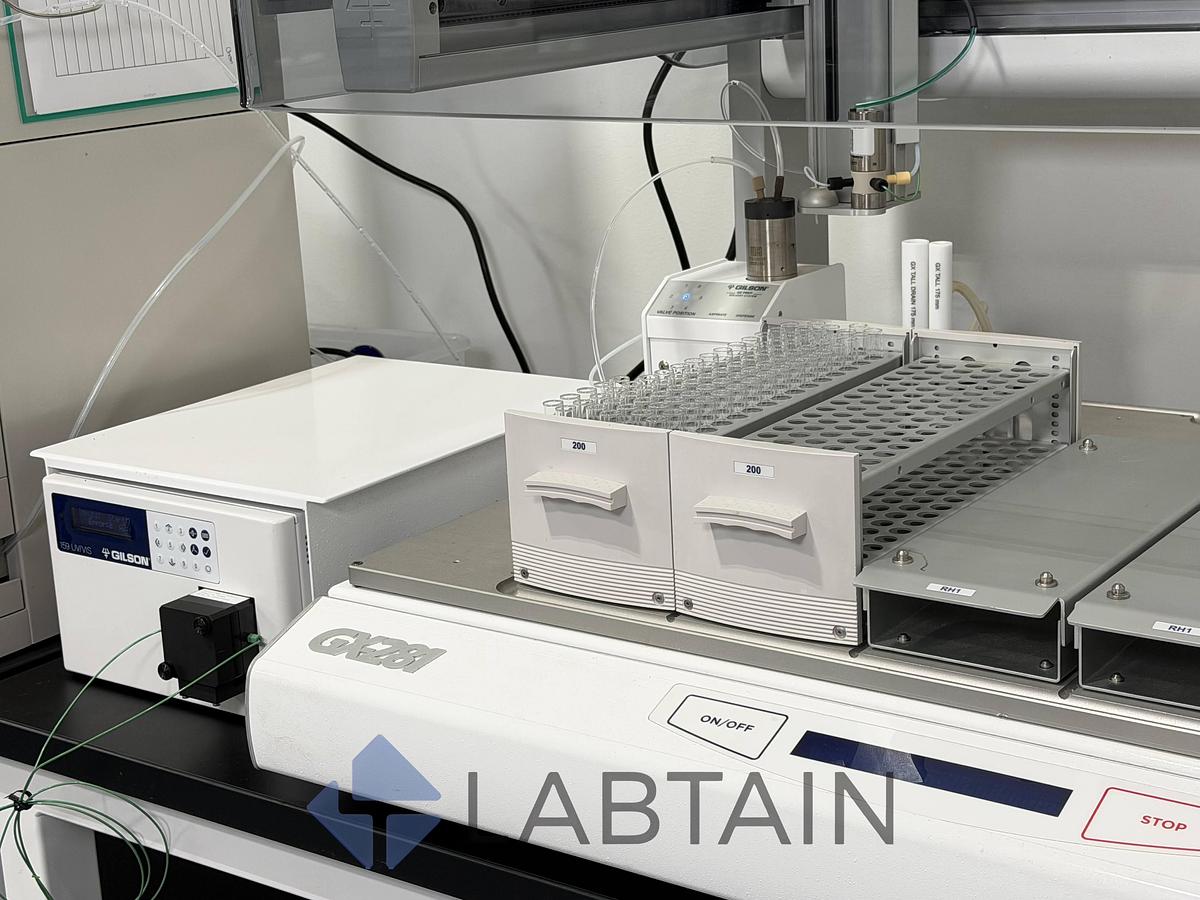 Used Gilson GX-281 Preparative HPLC Purification System | 333/334 Prep Pumps, 159 UV/VIS, TRILUTION LC, GX Direct Injection — Used / Inspected