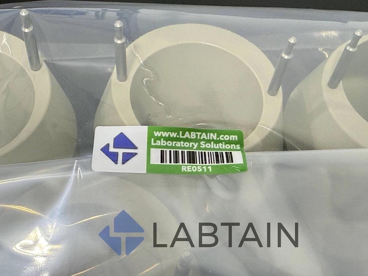 Used x4) Thermo Scientific 75003792 250mL Conical Bottle for TX-750 Bucket Adapters