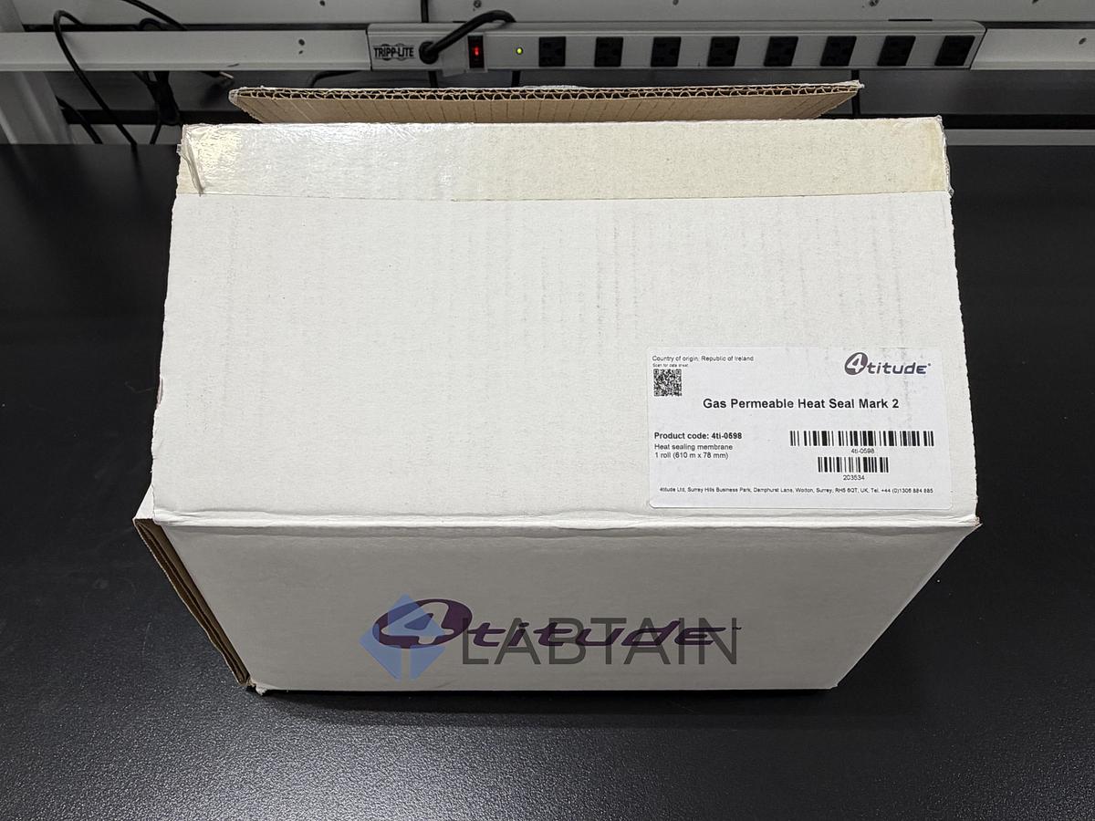 Used 4TITUDE (AZENTA) GAS PERMEABLE HEAT SEAL MARK 2 — 4ti-0598 — 1 ROLL, 610 m × 78 mm — NEW, SEALED
