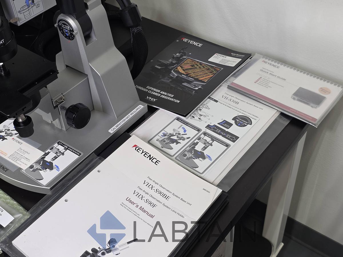 Used Keyence VHX-950F Digital Microscope System — VH-Z100R 100×–1000× Lens, VHX-S90F Motorized Free-Angle Stand (Used)