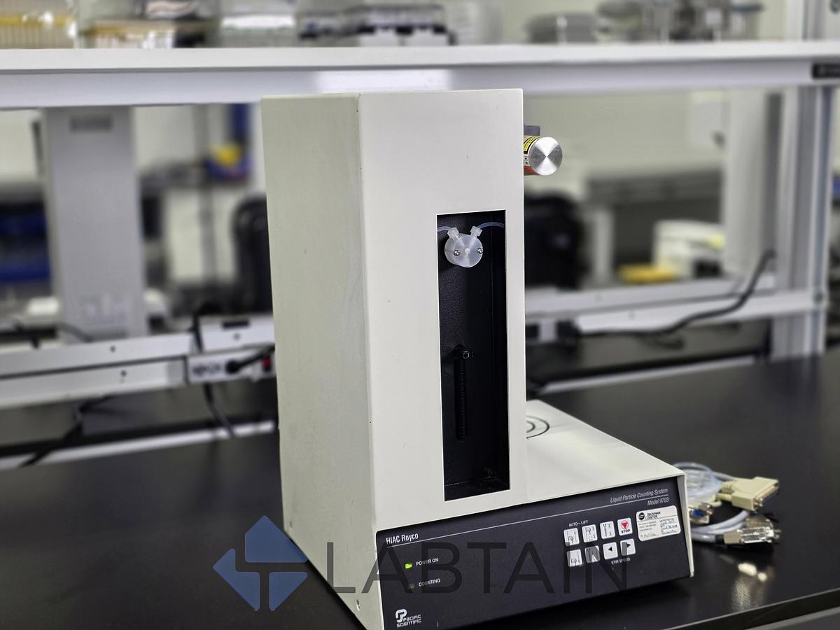 Used Beckman Coulter HIAC 9703 Liquid Particle Counting System w/ HRLD150 Sensor