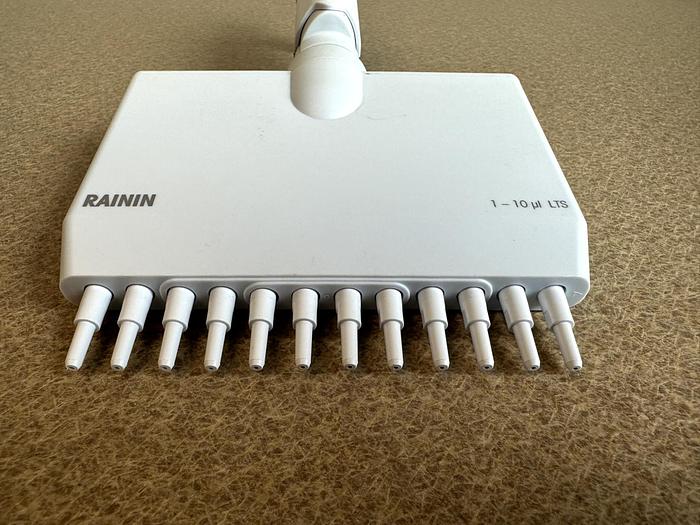 Used Rainin Pipet-Lite XLS L-10 | 0.5-100uL | 12-Channel Pipette w/Warranty * NICE