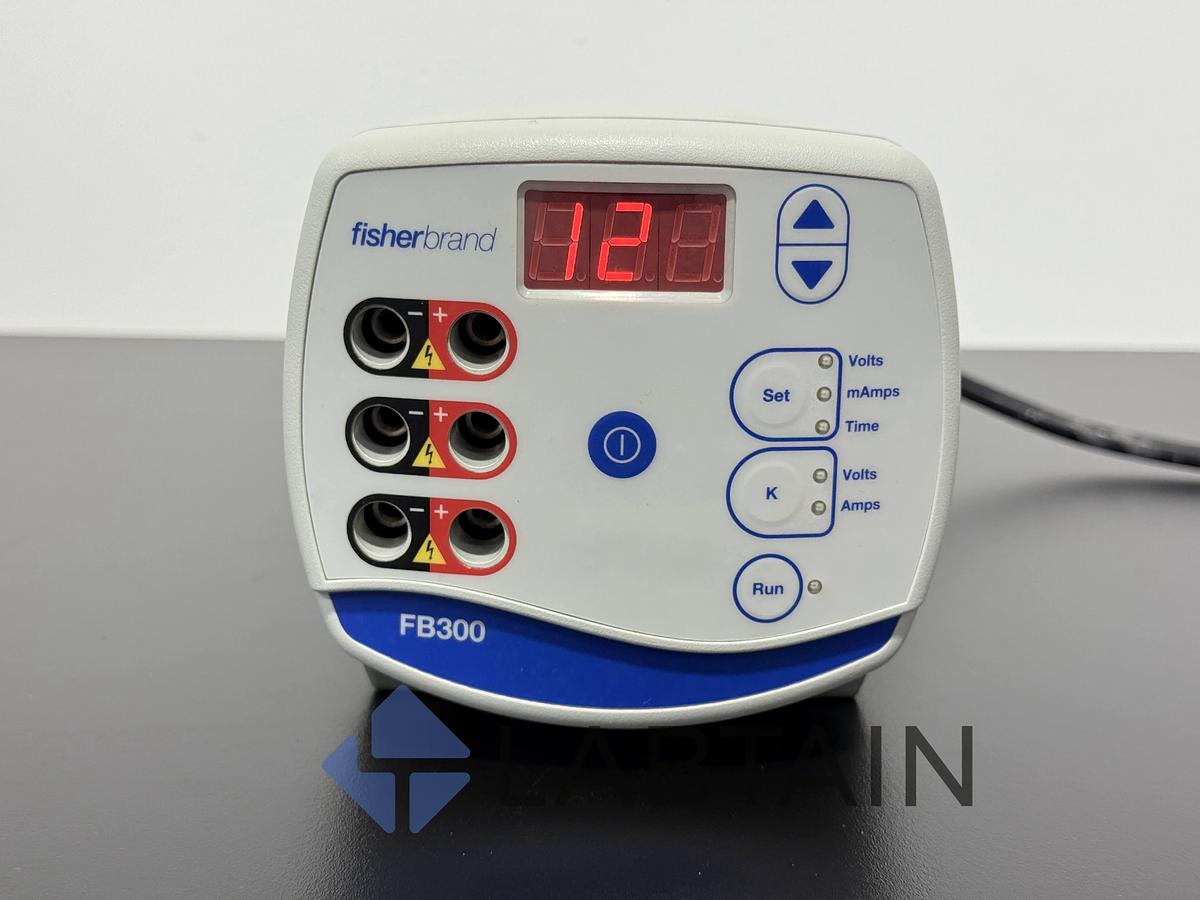 Used Fisherbrand FB300 Electrophoresis Power Supply 300V 400mA DNA Gel System C1598610704676 – Tested