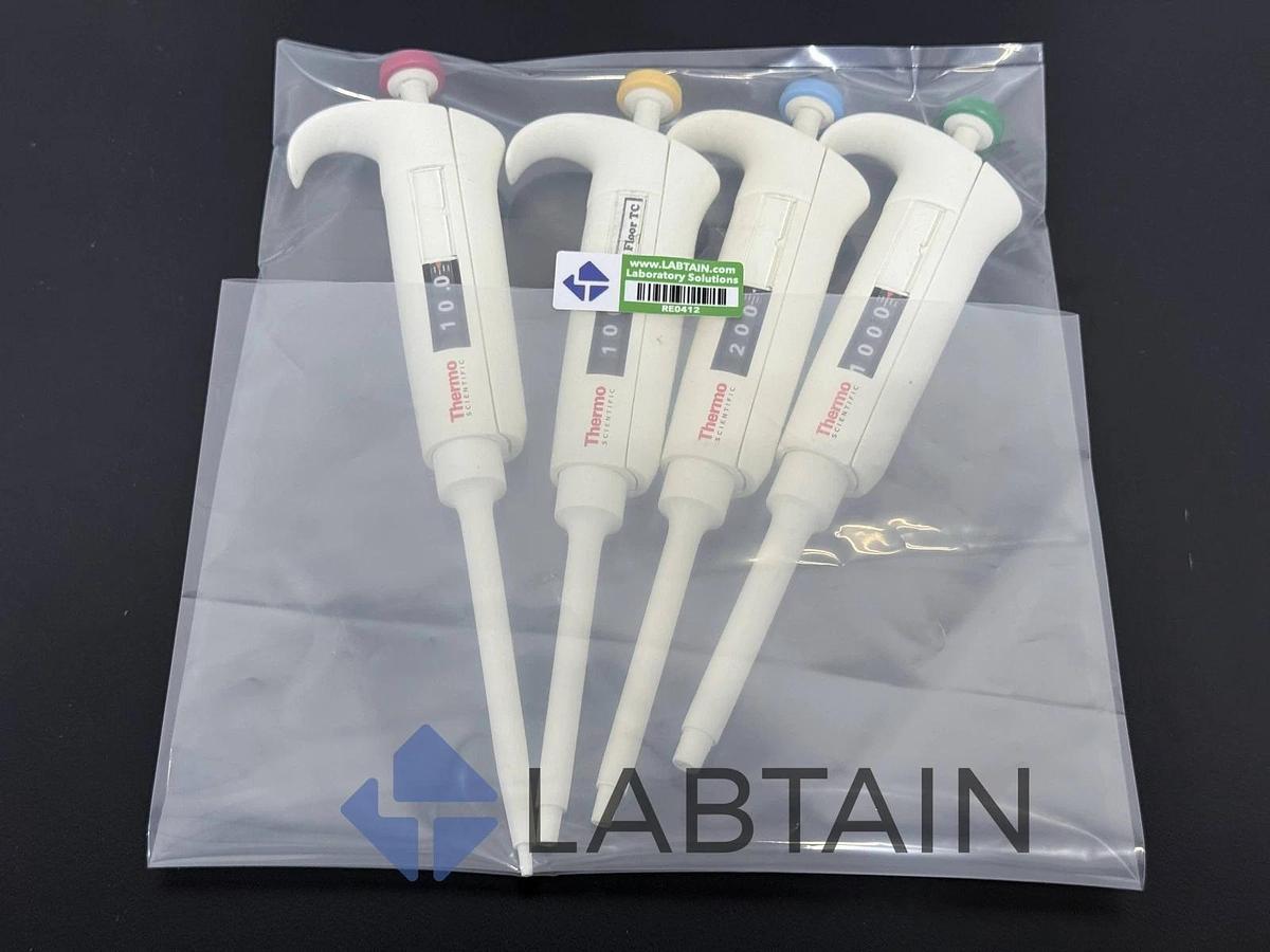 Used Lot of 4 Thermo Scientific Matrix / Rainin Manual Pipettes - Adjustable Volume
