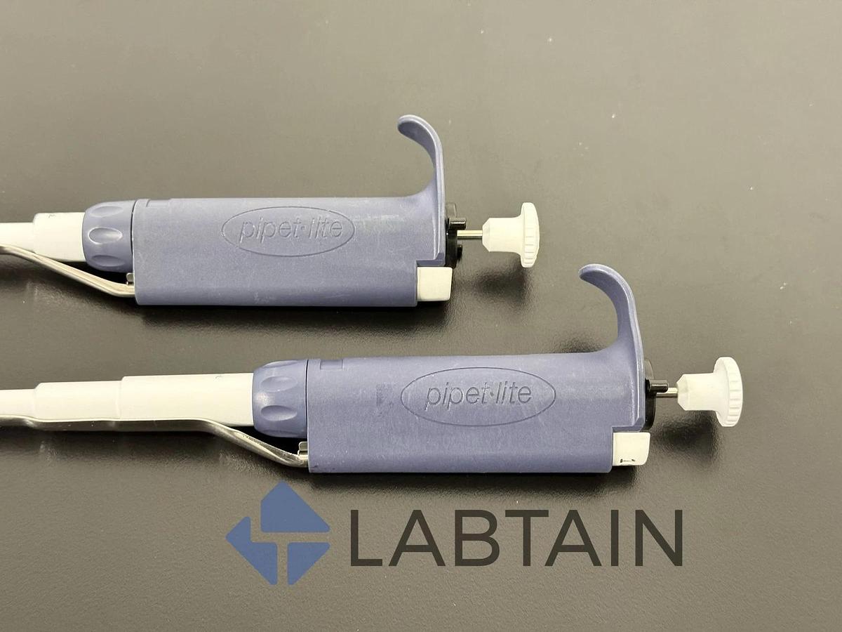 Used Rainin Pipet-Lite Classic-Style Micropipets - 2 - 20 ul and 100-1000 Manual Pipe