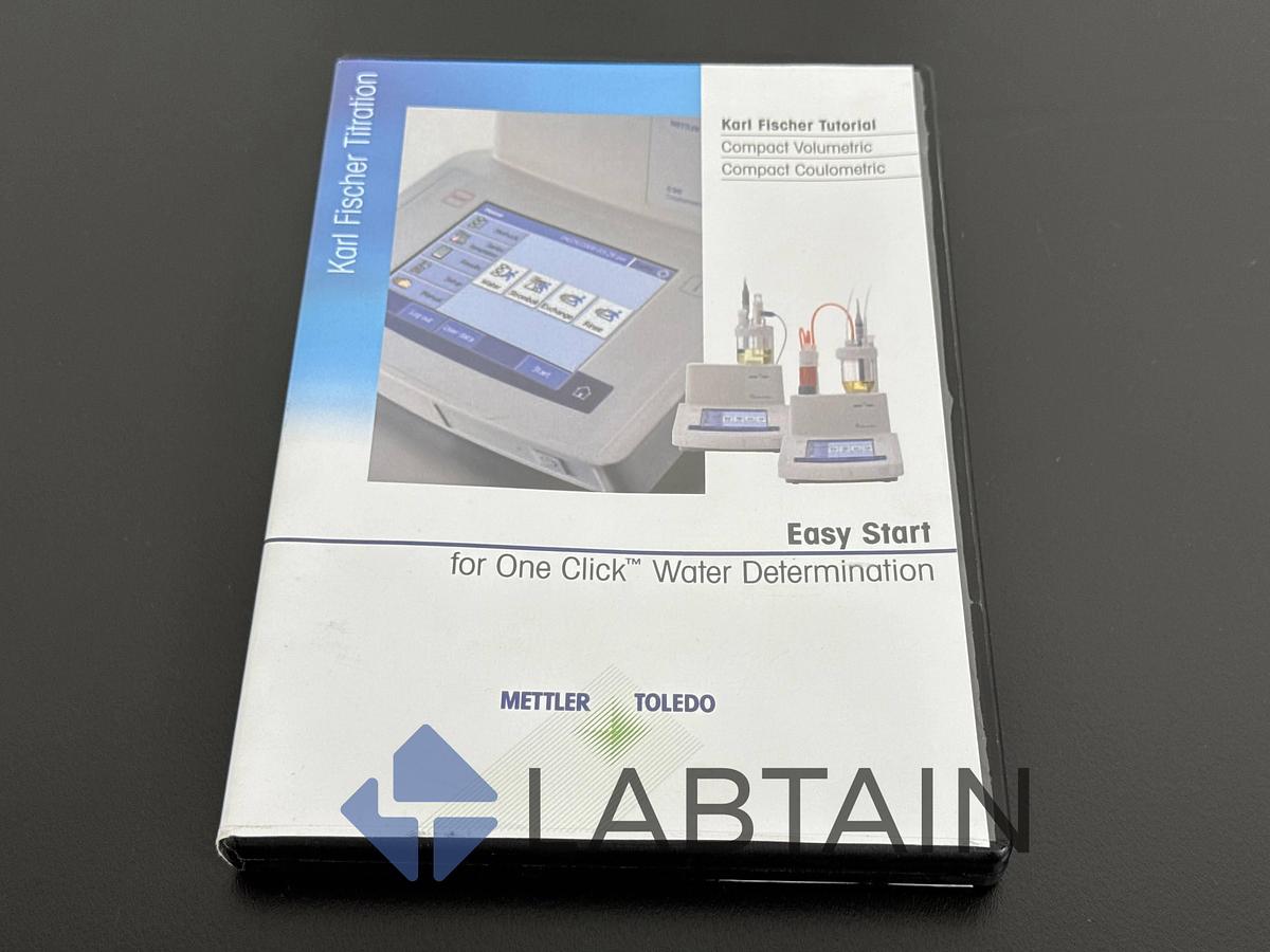 Used Mettler Toledo One Klick Water Determination – Compact Titration Documentation & Software CD – Used