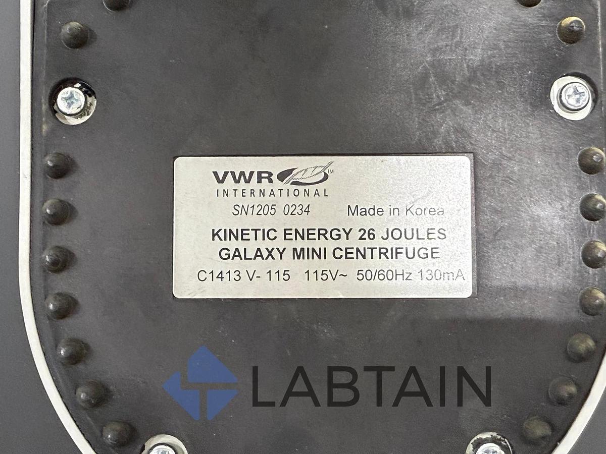 Used VWR International Kinetic Energy 26 Joules Galaxy Mini Centrifuge C1415