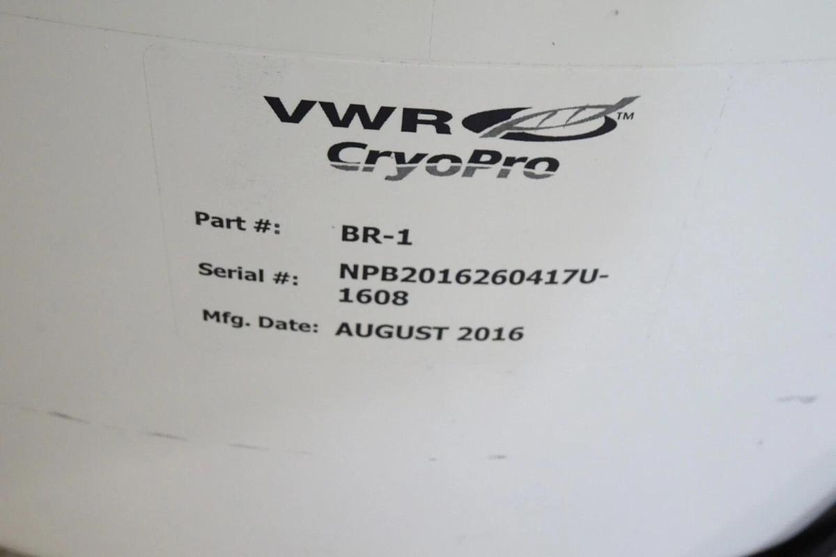 VWR CryoPro BR-1 Rack System | Cryogenic Storage Vessel