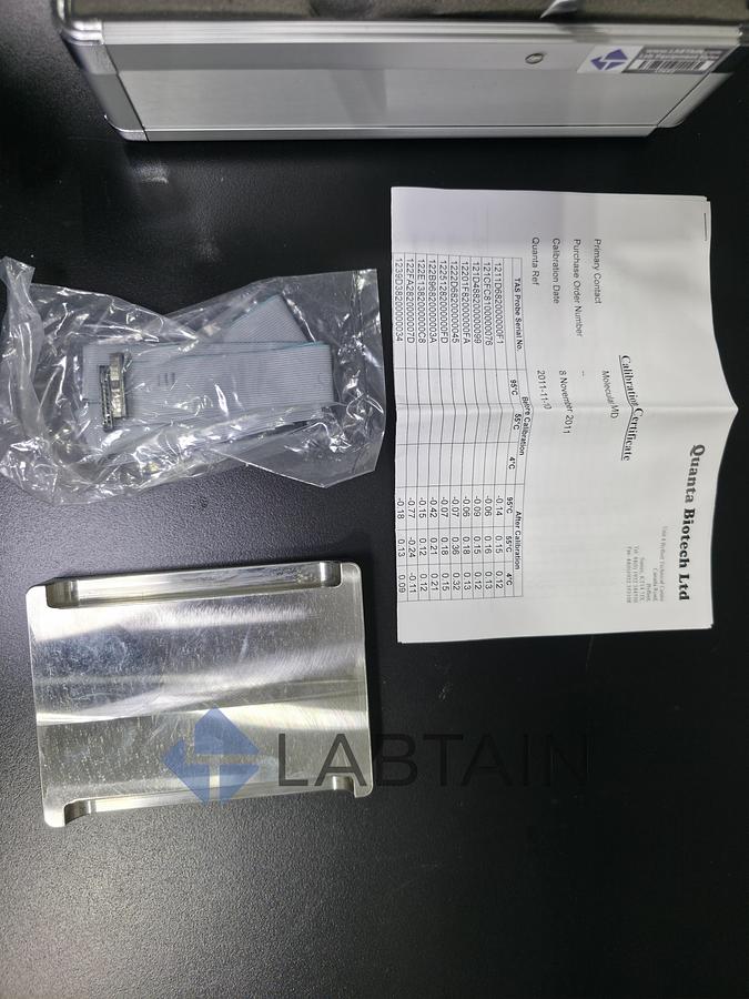 Used Quanta Biotech Q-TAS Temperature Acquisition System for PCR Calibration - 96-Well Probe Plate Kit