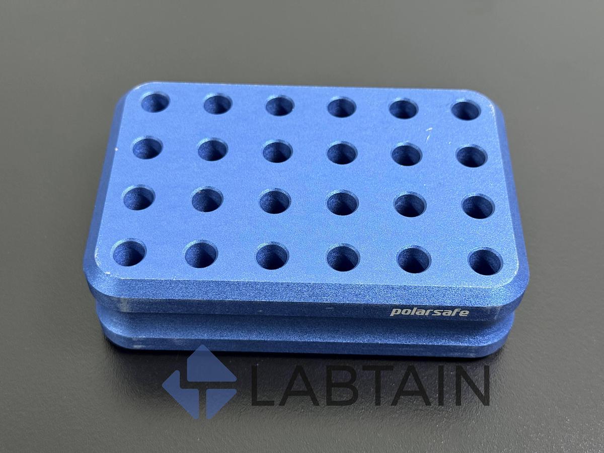 Used Argos PolarSafe 24-Hole Cryogenic Tube Rack – Durable Lab Freezer Storage