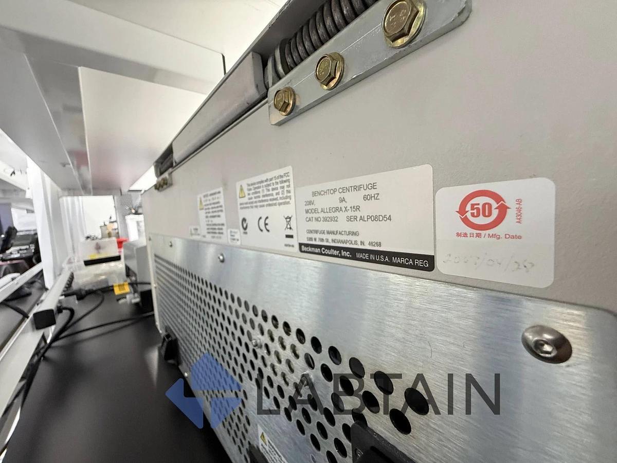 Used Beckman Coulter Allegra X-15R Refrigerated Centrifuge w/ SX4750A Rotor – Tested