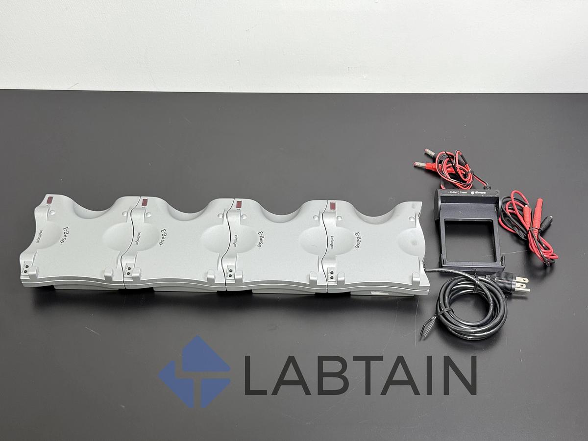 Used Invitrogen Mother E-Base EBM03 – 4-Dock E-Gel Electrophoresis Station with Power Cord & Leads