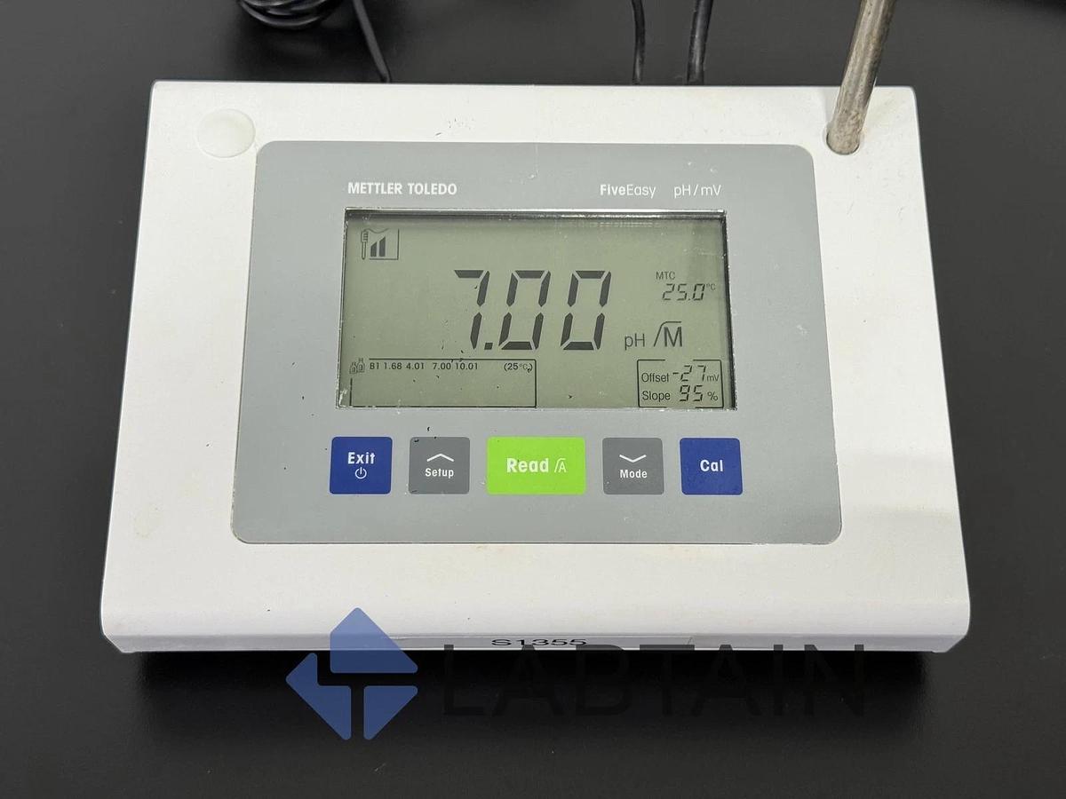 Used Mettler Toledo FiveEasy F20 Benchtop pH / mV Meter - Model F20 - w/Electrode