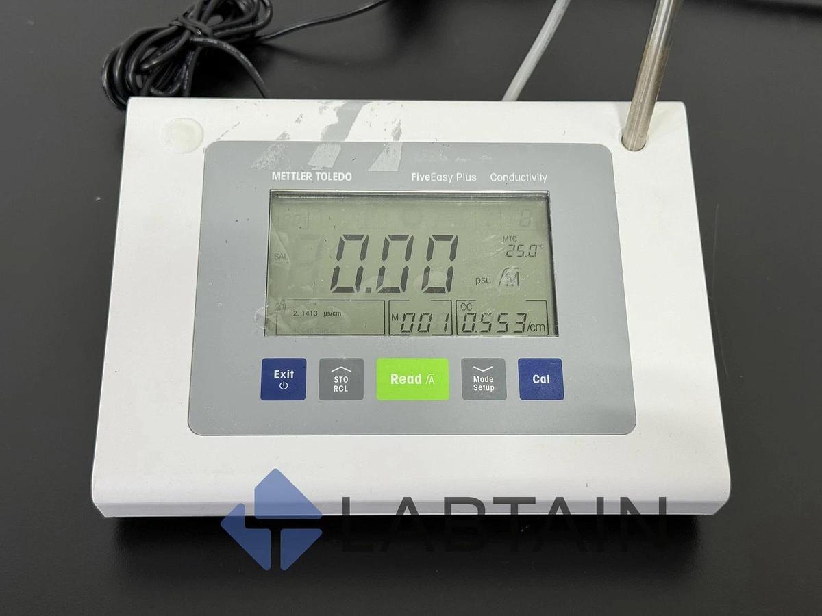 Used Mettler Toledo FiveEasy Plus FP30 Benchtop Conductivity Meter – pH – S/N C312875242 – Tested