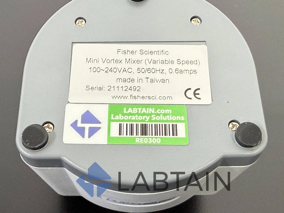 Used Fisher Scientific Variable Speed Mini Vortex Mixer – 120V – S/N 21112492 – Excellent Condition