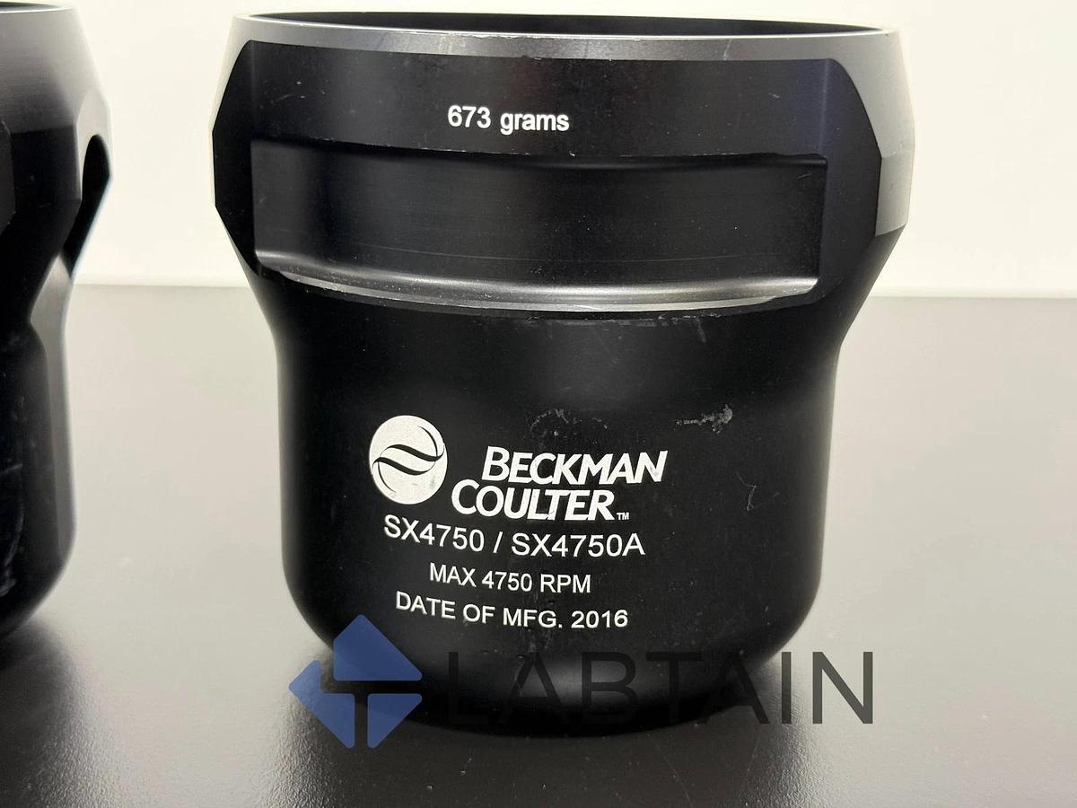 Used Beckman Coulter SX4750 / SX4750A Swinging-Bucket Rotor Buckets – Pair – 673 g – Max 4,750 RPM