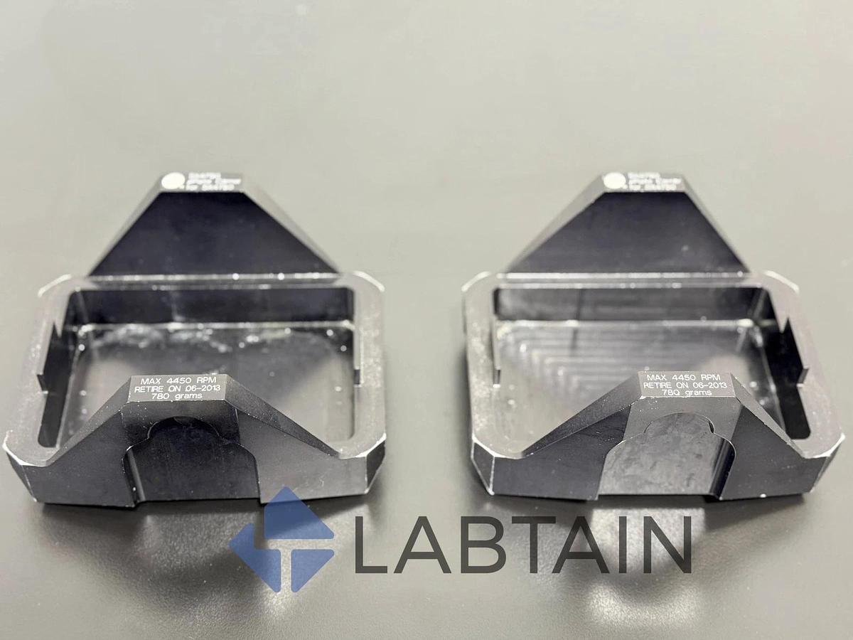 Used BECKMAN COULTER SX4750 392806 PLATE ~ ALLEGRA X-14 CENTRIFUGE SX4750A set of 2