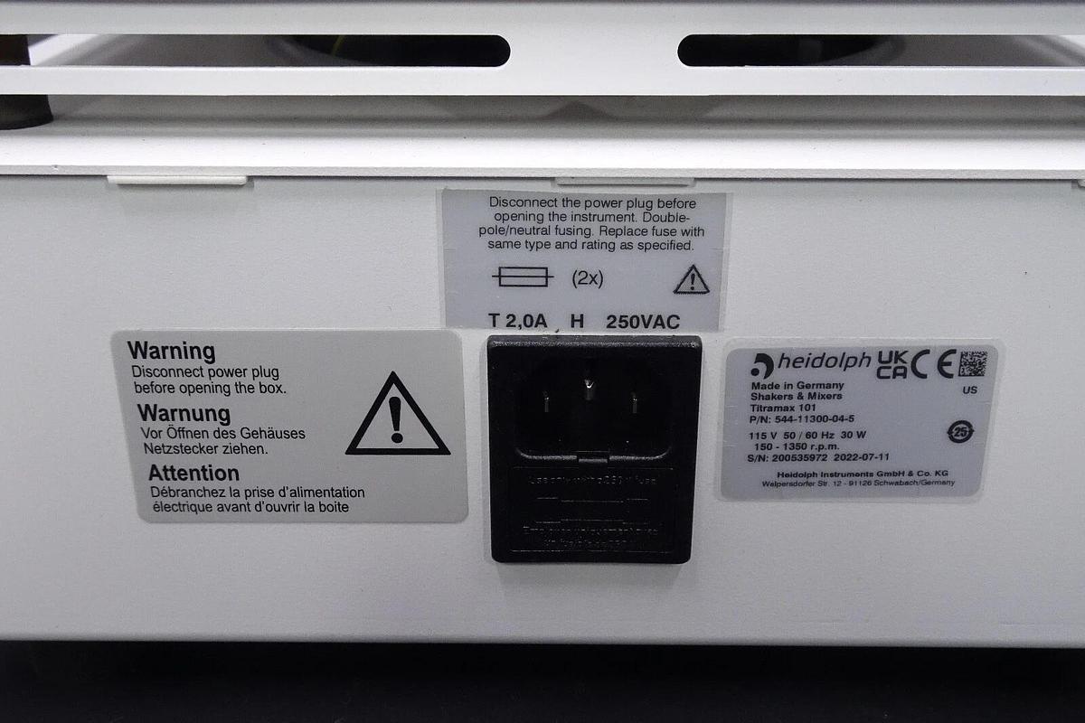 Used Heidolph Titramax 101 Plate Shaker – 544-11300-04-5 – Microplate Shaker – Tested