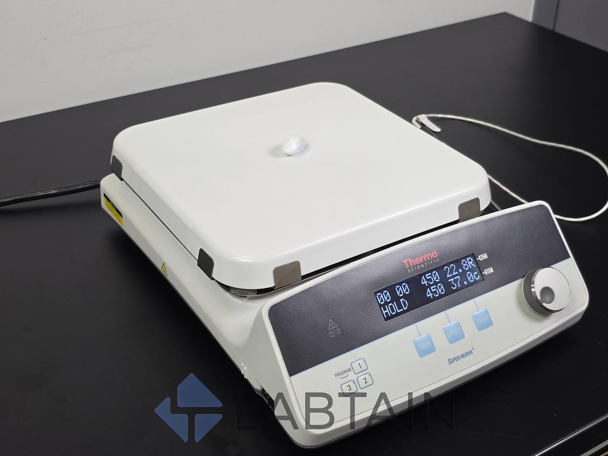 Used Thermo Scientific Super-Nuova+ SP88850190 Digital Hot Plate Stirrer w/ PT1000 Probe Used