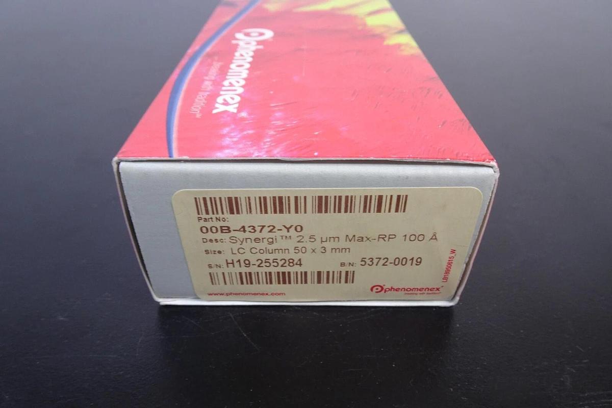 Phenomenex LC Column | 00B-4372-Y0 | 50X3mm 2.5 um Max-RP 100 A |