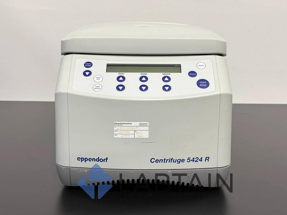 Used Eppendorf 5424R Refrigerated Microcentrifuge w/ FA-45-24-11 Rotor – S/N 5404FH021370 – Tested