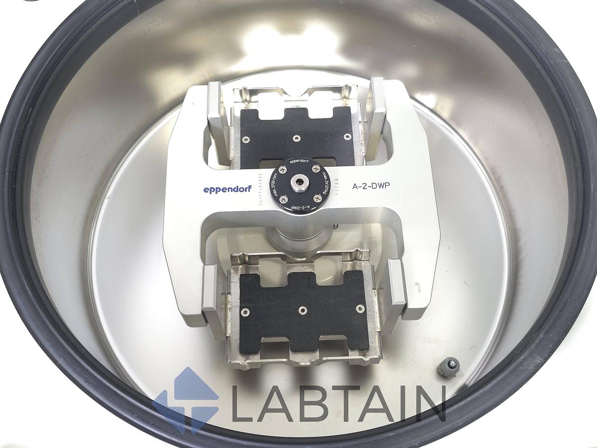 Used Eppendorf Centrifuge 5810 R w/ A-2-DWP Plate Rotor Used (Defective Cooling)