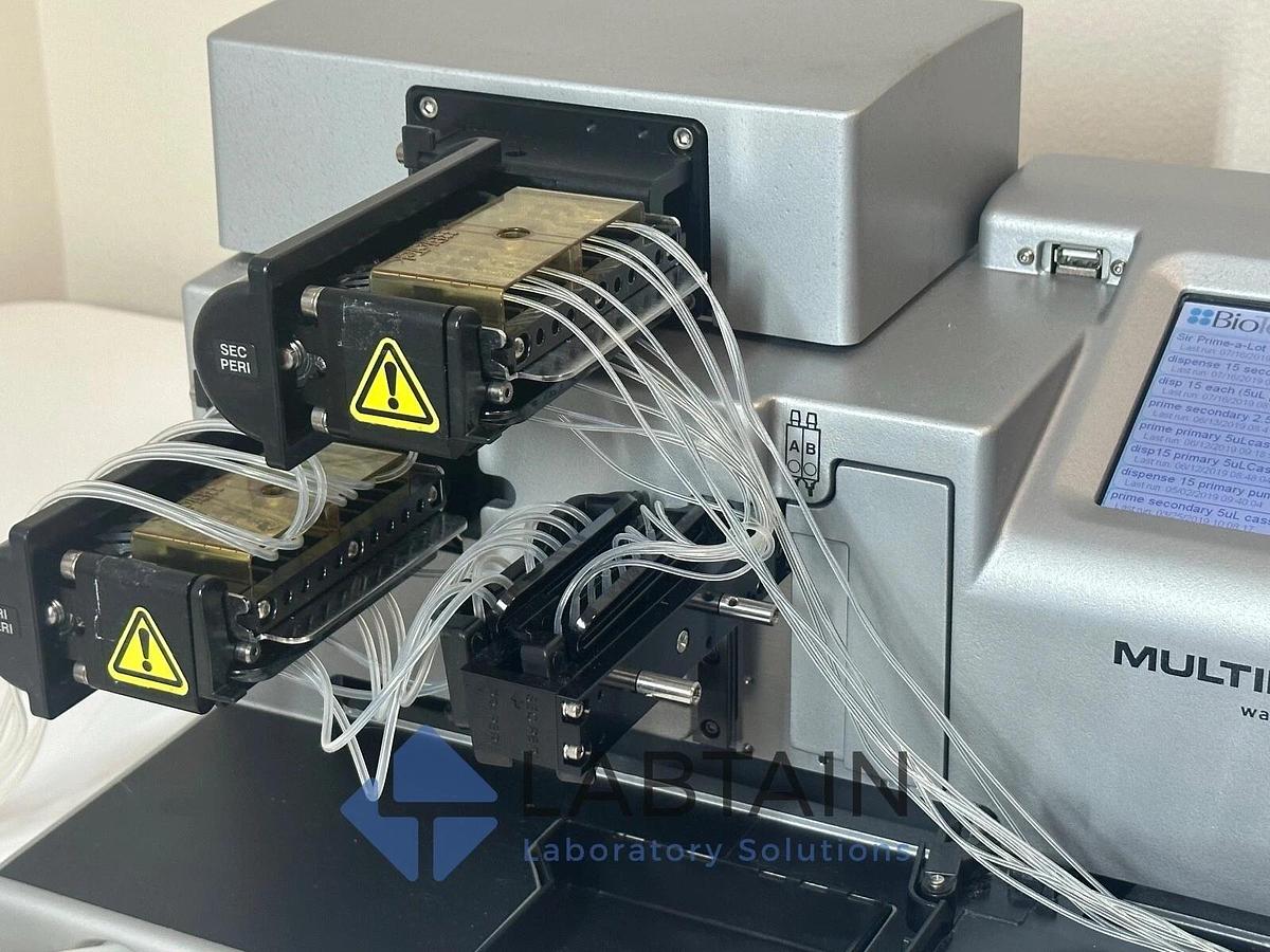 Used BioTek Agilent MultiFlo FX Microplate Washer & Dispenser – Model MFXP – 0.5 µL Dispense – Used