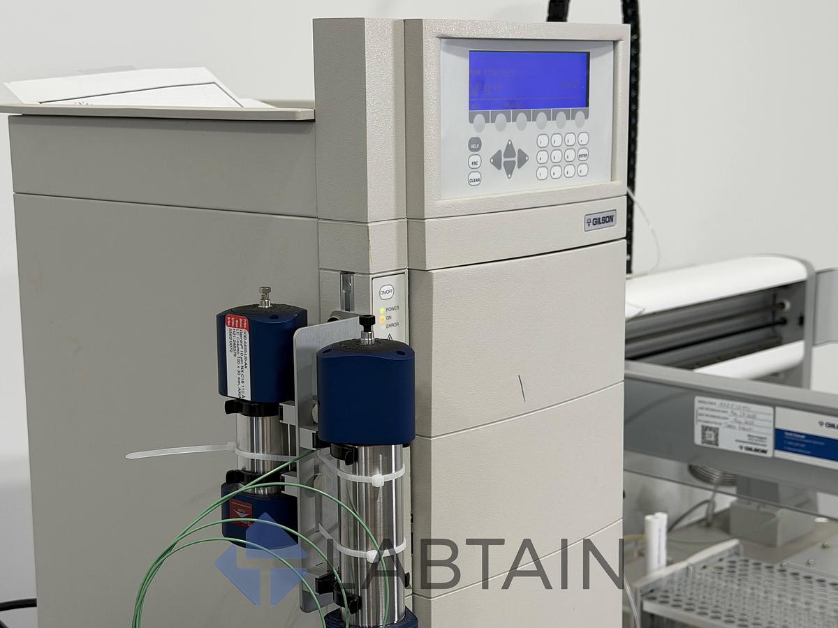 Used Gilson GX-281 Preparative HPLC Purification System | 333/334 Prep Pumps, 159 UV/VIS, TRILUTION LC, GX Direct Injection — Used / Inspected