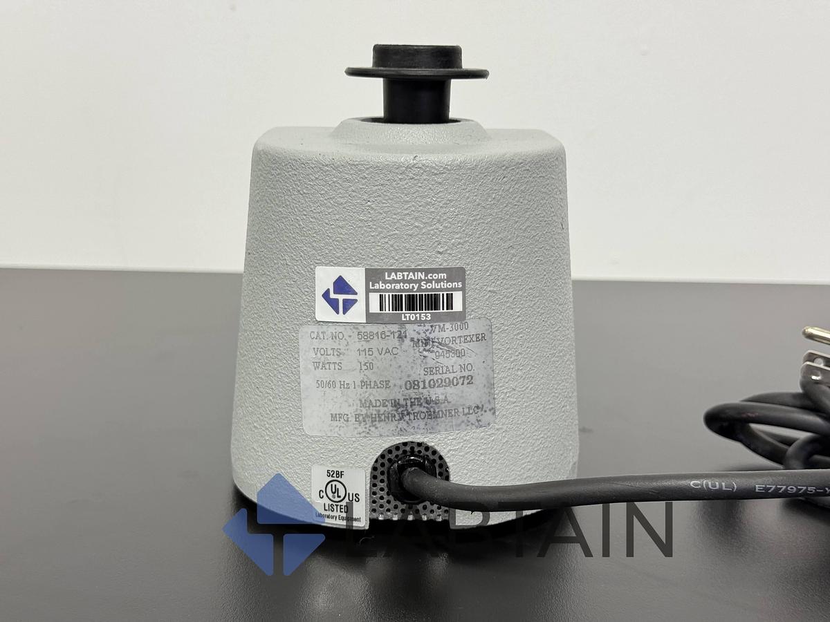 Used VWR Analog Vortax Mixer VM-3000 Variable Speed Laboratory Vortexer 081029072