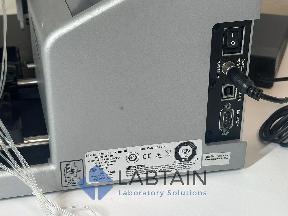 Used BioTek Agilent MultiFlo FX Microplate Washer & Dispenser – Model MFXP – 0.5 µL Dispense – Used