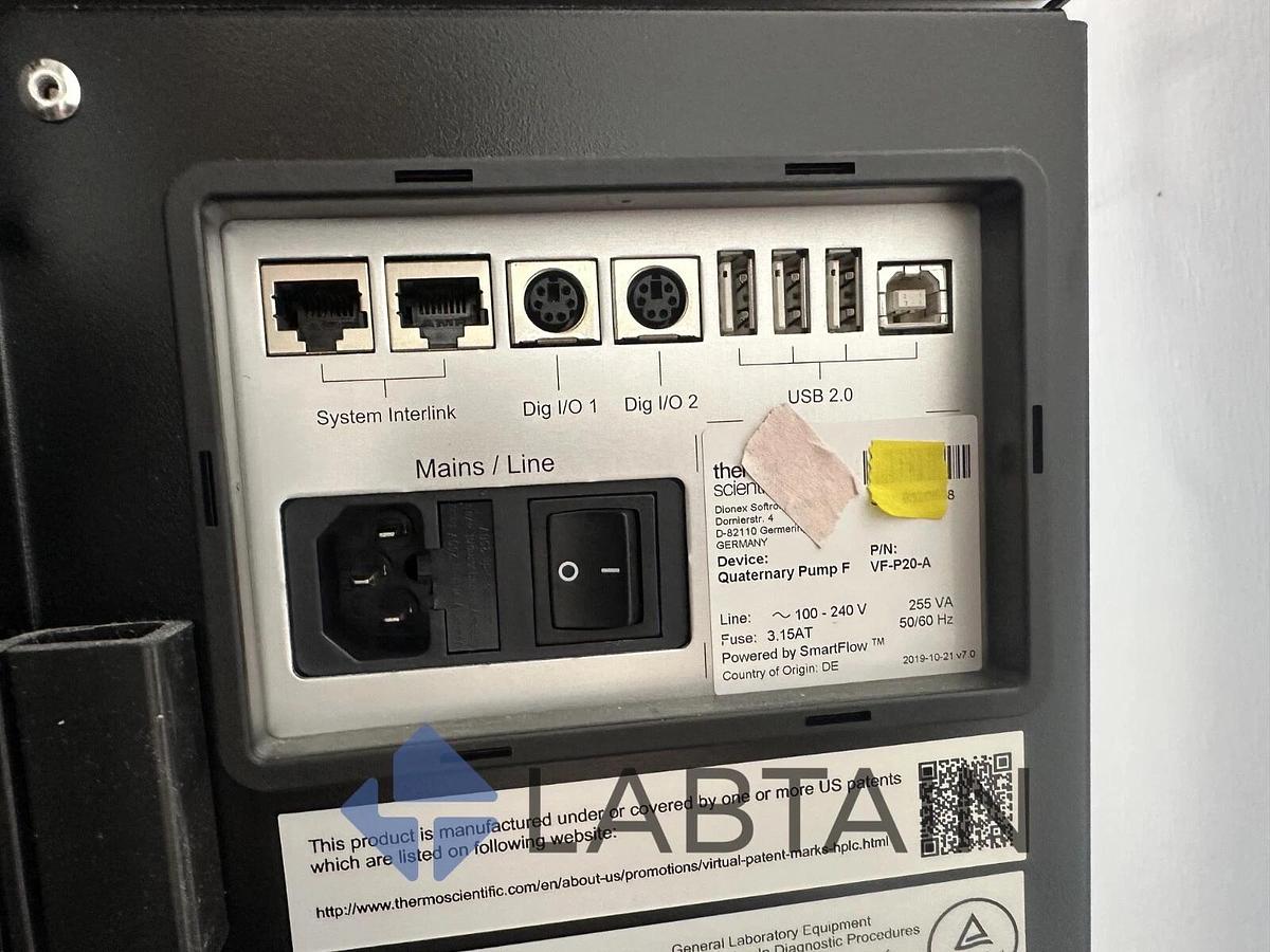 Used Thermo Scientific Vanquish UHPLC System 6506424 – VF-D40-A, VF-A40-A, VF-P20-A, VH-C10-A – Complete Configuration – Tested