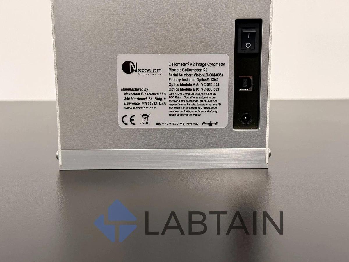 Used NEXECELOM Cellometer K2 Fluorescent Cell Counter