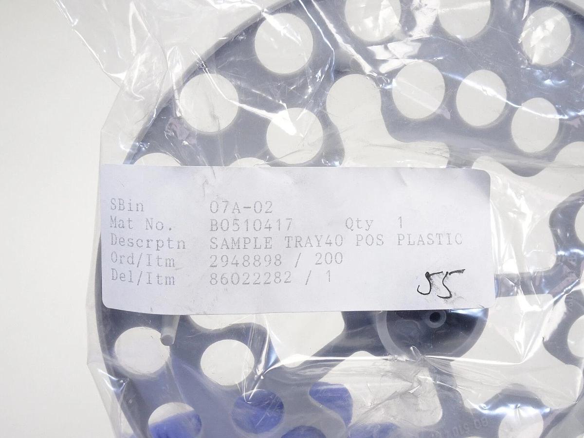 Perkin Elmer BO 510417 Plastic 40 Position Sample Tray