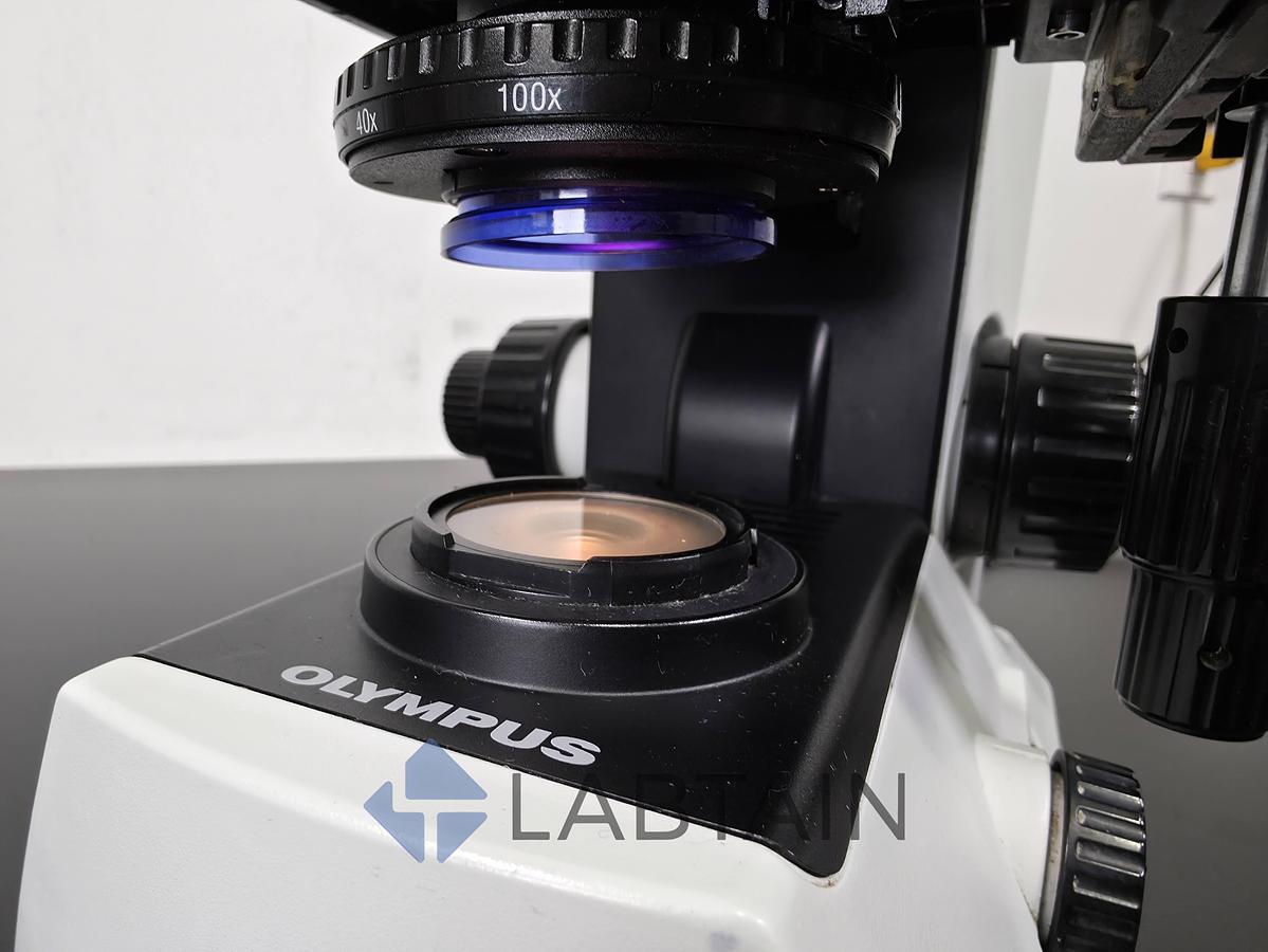 Used Olympus CX21FS1 Binocular Biological Microscope | 4X, 10X, 40X, 100X Objectives | Used