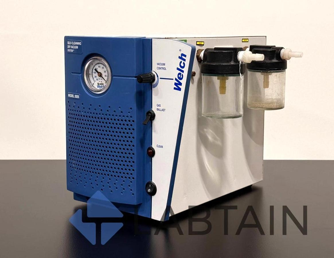 Used Welch 2026 Self-Cleaning Dry Vacuum Pump – 35 L/min PTFE Diaphragm System – Excellent Condition